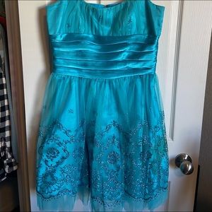 Short Blue Formal/Prom Dress